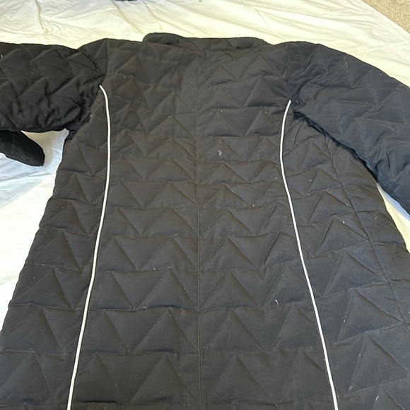 Liz Claiborne Quilted Black Jacket Womens Small Heavy Down Coat Water Resistant_ - Picture 10 of 10